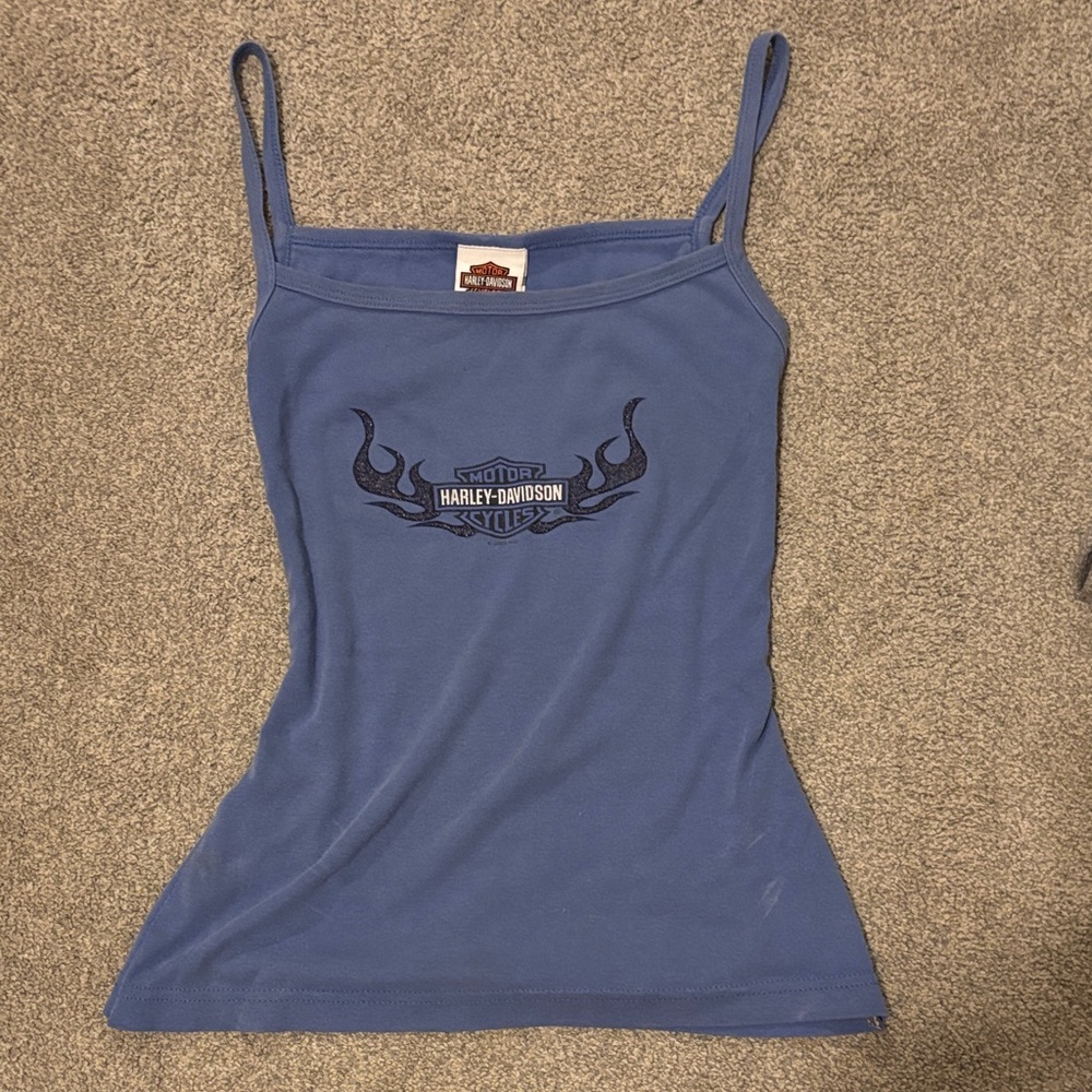Harley-Davidson Blue Tank Top